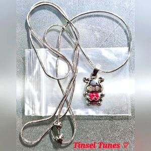 ZOX "HIPPOPOTAMUSESES" TINSEL TUNES CHRISTMAS Collectible NECKLACE ONLY